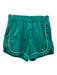 Alo Size M Green Nylon Contrast Piping Elastic Waist Zip Pockets Logo Shorts Green / M