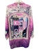 Agua Bendita Size S Pink & Purple Viscose Blend Button Front Pants Set Pink & Purple / S