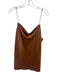 Cami NYC Size L Brown Silk Cowl Neck Strappy Satin Top Brown / L