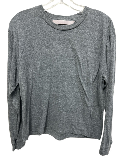 Mother Grey No Fabric Tag Heathered Long Sleeve Top Grey