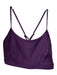 Alo Size L Deep Plum Synthetic Cross Back Elastic Bodice Athletic Top Deep Plum / L