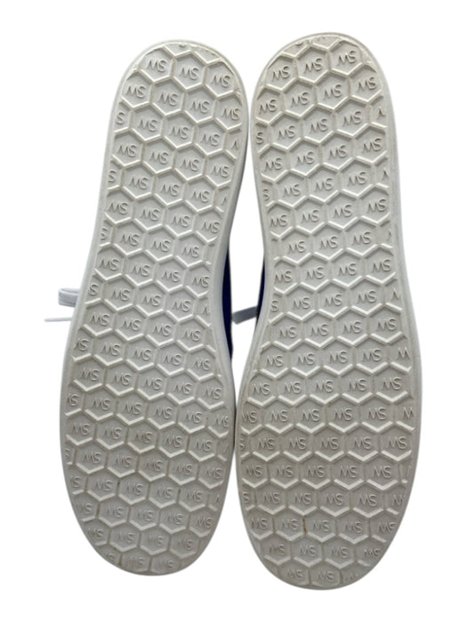 Stuart Weitzman Shoe Size 10 Blue & White Leather Suede lace up Shoes Blue & White / 10