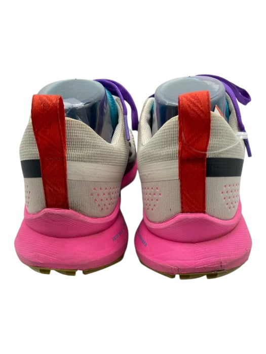 Nike Shoe Size 10.5 White & Multi Lace Upper Mesh Round Toe Logo Shoes White & Multi / 10.5