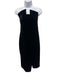 Black Halo Size 10 Black Polyamide Blend Velvet Strapless Draped Detail Dress Black / 10