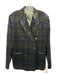 Polo Green & Multi Plaid Double Breasted Men's Blazer Est L