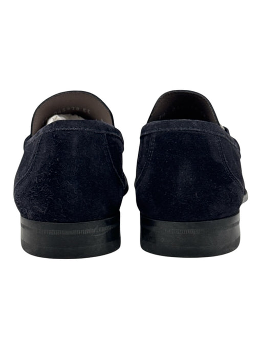 Ferragamo Shoe Size 8 Navy Suede Solid Dress Men's Shoes Navy / 8