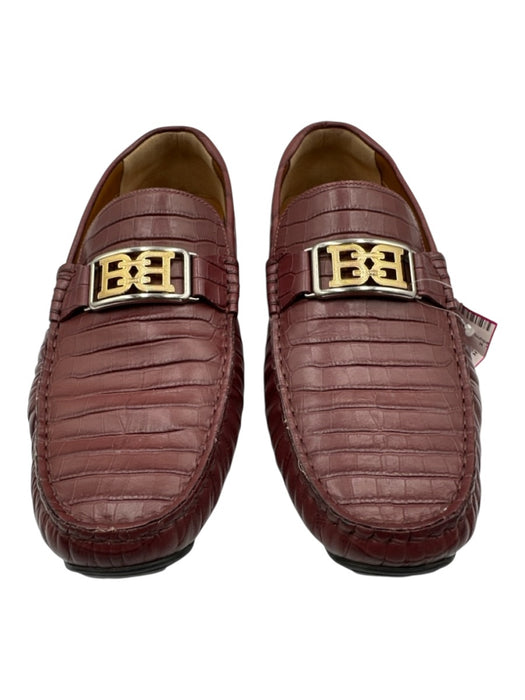 Bally Shoe Size 9 Red Crocodile Embossed Loafer Men's Shoes Red / 9