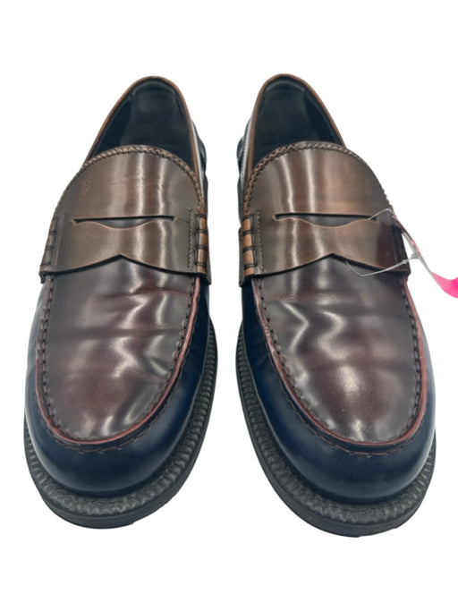 Tods Shoe Size 7 AS IS Blue & Brown Leather Loafer Men's Shoes Blue & Brown / 7