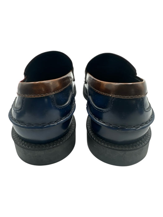 Tods Shoe Size 7 AS IS Blue & Brown Leather Loafer Men's Shoes Blue & Brown / 7