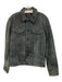 John Varvatos Size 48 Gray Leather Washed Trucker Men's Jacket Gray / 48