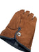 Bergdorf Goodman Brown Suede Solid Driving Men's Gloves Brown