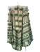 Dodo Bar Or Size S Ivory & Green Cotton Tie at Neck Staples Handerchief Dress Ivory & Green / S