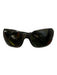 Ray Ban Black Plastic Square Logo Polarized Case Inc. Sunglasses Black