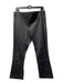 Theory Size 12 Black Lamb leather Side Zip Bootcut Flat Front Hi Rise Pants Black / 12