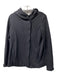 James Perse Size 2 Black Cotton Hood Front Zip side zip pocket Jacket Black / 2