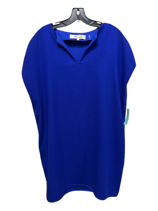 Diane Von Furstenberg Size P Royal Blue No Fabric Tag Crepe Sleeveless Dress Royal Blue / P