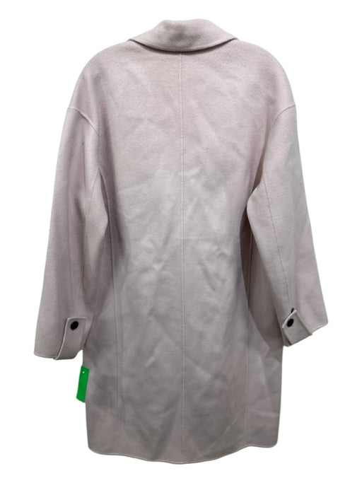 Theory Size Medium Light Pink Wool & Cashmere One Button Lapel Pockets Coat Light Pink / Medium