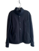 J. Crew Size L Black Cotton Fleece Standing Collar Button Down 3 Pocket Jacket Black / L