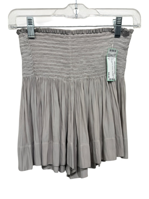 Koch Size 3 Grey Polyester Smocked High Waist Skirt Grey / 3