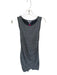 Leith Size XS Gray Cotton Blend Sleeveless Heathered Gathered Front Dress Gray / XS