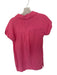 J. Crew Size XS Pink Cotton Short Sleeve Collar Split Neck Crinkle Dress Pink / XS
