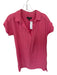 J. Crew Size XS Pink Cotton Short Sleeve Collar Split Neck Crinkle Dress Pink / XS
