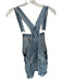 We The Free Size XS Med Light Wash Cotton Cargo Pockets Denim Overall Romper Med Light Wash / XS