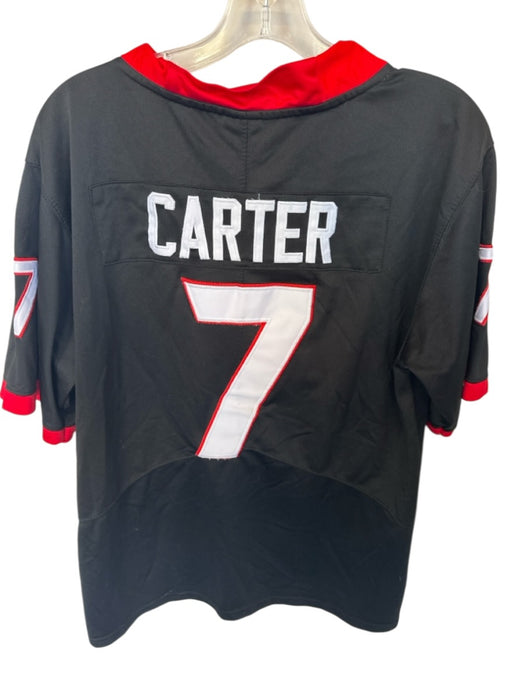 Nike Size M Black & Red & White Polyester Blend UGA Short Sleeve SEC Men's Shirt Black & Red & White / M
