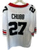 Nike Size L White & Red Polyester Blend UGA Patches Logo Men's Shirt White & Red / L