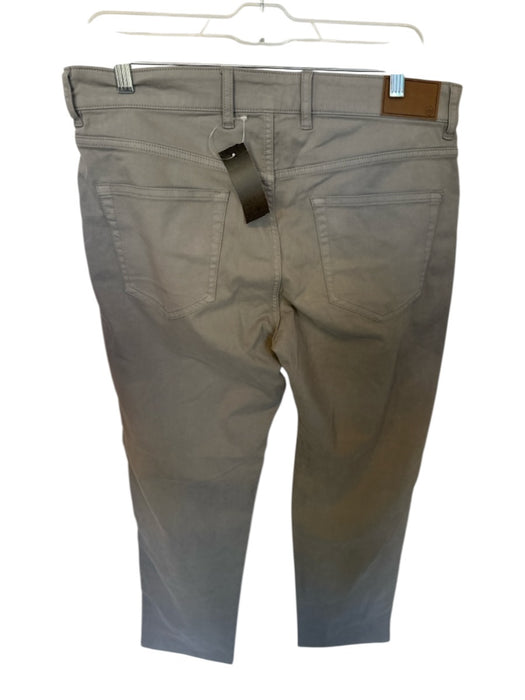 Peter Millar Size 33/32 Grey Cotton Blend Belt Loops Khakis Men's Pants Grey / 33/32