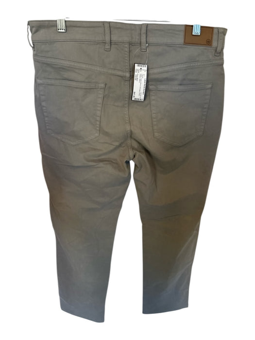 Peter Millar Size 33/32 Grey Cotton Blend Belt Loops Khakis Men's Pants Grey / 33/32