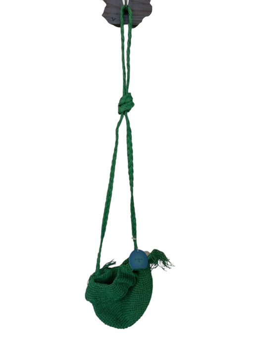 Rhode for Target Green Paper Straw Knot Cross Body Strap Tassel Purse Green / S