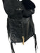 Jimmi Wz Black Leather Bone Fringe Crossbody Bag Black / M