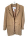 Babaton Size S Camel Wool Blend Buttons Long Coat Camel / S