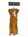 Love The Label Size S Orange & Brown padded Ruffle Floral Maxi Dress Orange & Brown / S
