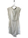 Tibi Size 2 White Silk & Polyester Back Zip Sleeveless Hook & Eye Closure Dress White / 2