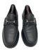 Gucci Shoe Size 11.5 Black Leather Solid Stacked Heel loafer Men's Shoes 11.5