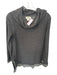 Maeve Size S Black & Gray Polyester Blend Heathered Cowl neck Sweater Black & Gray / S