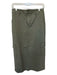 1822 denim Size 6 Olive Green Cotton Cargo Pockets Midi Skirt Olive Green / 6