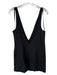 Staud Size 6 Black Cotton Blend Sleeveless Deep V Jumper Dress Black / 6