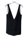 Staud Size 6 Black Cotton Blend Sleeveless Deep V Jumper Dress Black / 6