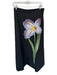Sunfere Size L Black & Purple High Waist Flower Application Maxi Skirt Black & Purple / L