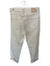 MNG Size 4 Cream Cotton High Waist Button Fly Straight Leg Jeans Cream / 4