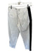 Rag & Bone Size 25 White & Navy Cotton Mid Rise Side Stripe Pants White & Navy / 25