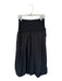 Emerson Lang Size M Black Nylon Waist Band Bubble Hem Maxi Skirt Black / M
