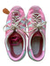 Coolway Shoe Size 40 Pink & Cream Suede & Canvas Lace Up Athletic Sneakers Pink & Cream / 40