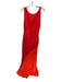 Peppermayo Size M Tomato Polyester Sleeveless Slit Low Back Gown Tomato / M