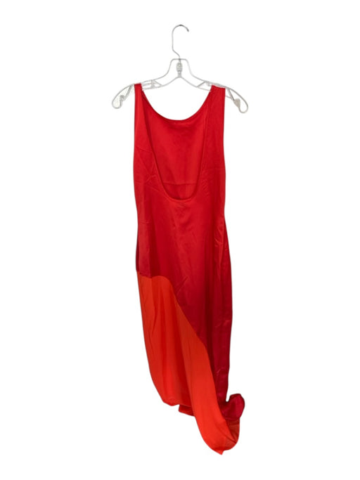 Peppermayo Size M Tomato Polyester Sleeveless Slit Low Back Gown Tomato / M