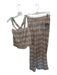 Boston Proper Size S Green & Mauve Polyester Sequins Chevron Wide Leg Pant Set Green & Mauve / S