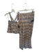 Boston Proper Size S Green & Mauve Polyester Sequins Chevron Wide Leg Pant Set Green & Mauve / S
